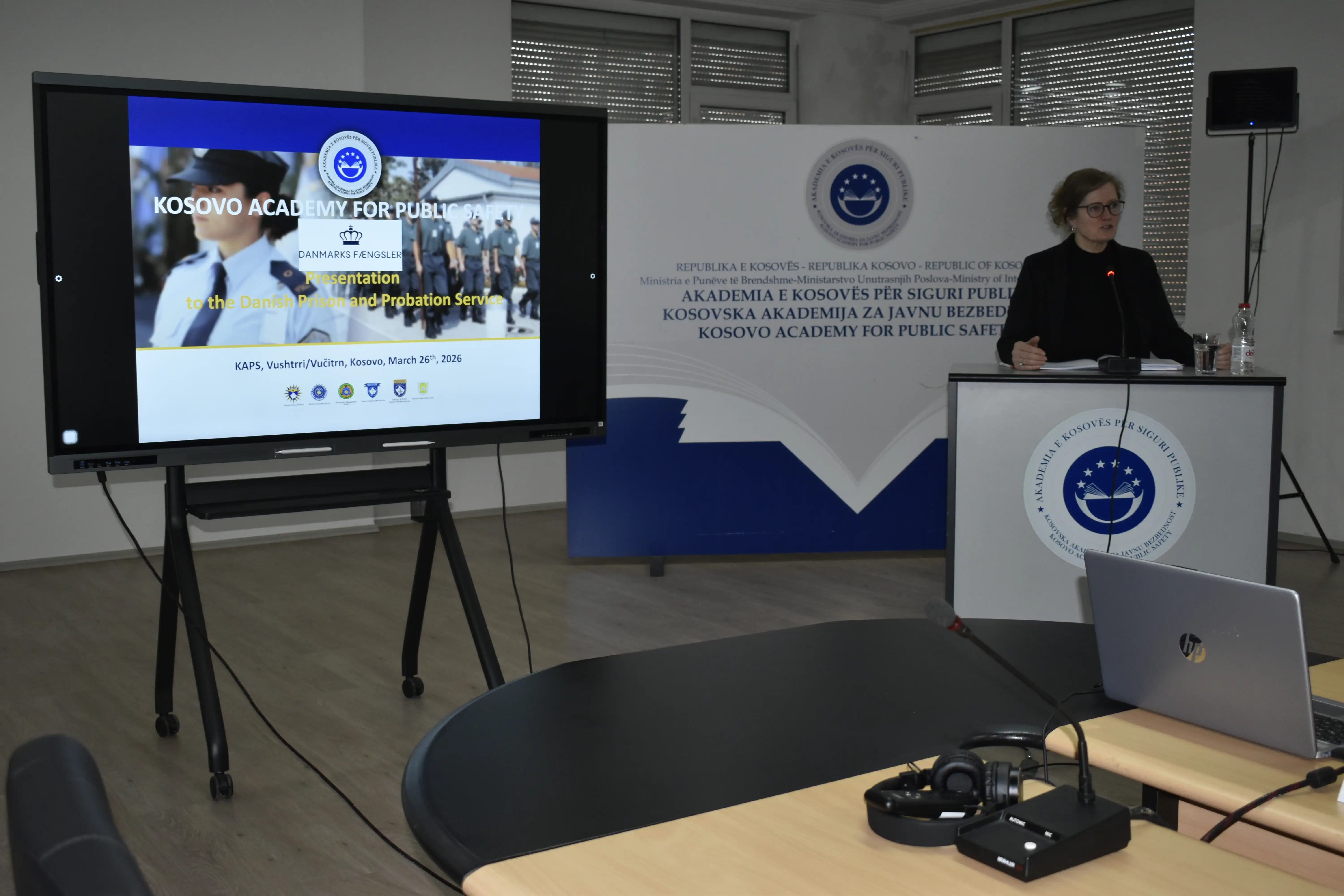 Delegacioni nga Shërbimi i Burgjeve dhe Sprovues i Danimarkës vizitoi Akademinë e Kosovës për Siguri Publike